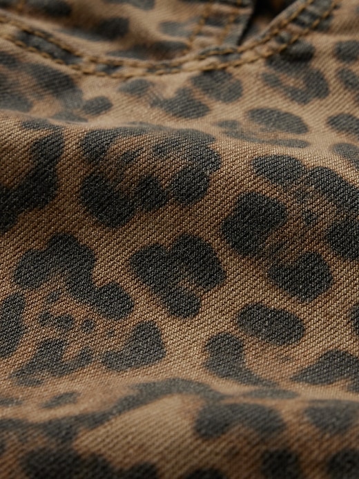 Image number 4 showing, Kids Low Rise Stride Wide-Leg Leopard Jeans