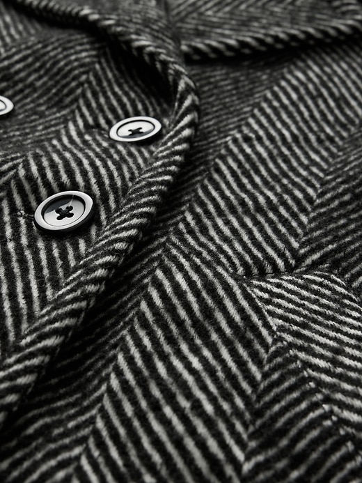 Image number 4 showing, Kids Herringbone Tweed Overcoat