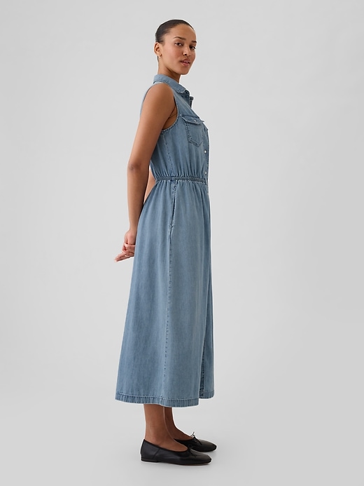 Image number 3 showing, GapHeritage Western Denim Midi Dress