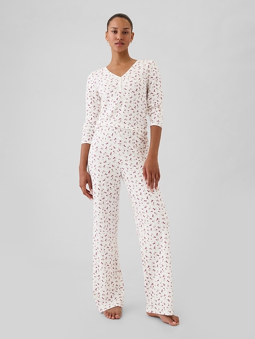 Image number 1 showing, Pointelle PJ Pants