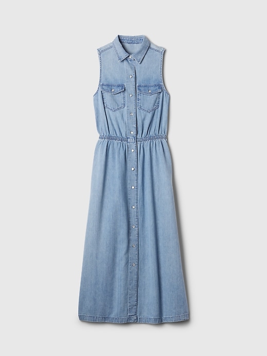 Image number 7 showing, GapHeritage Western Denim Midi Dress