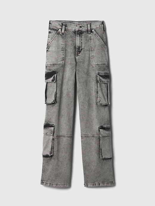 Image number 7 showing, Mid Rise Double Cargo '90s Loose Jeans