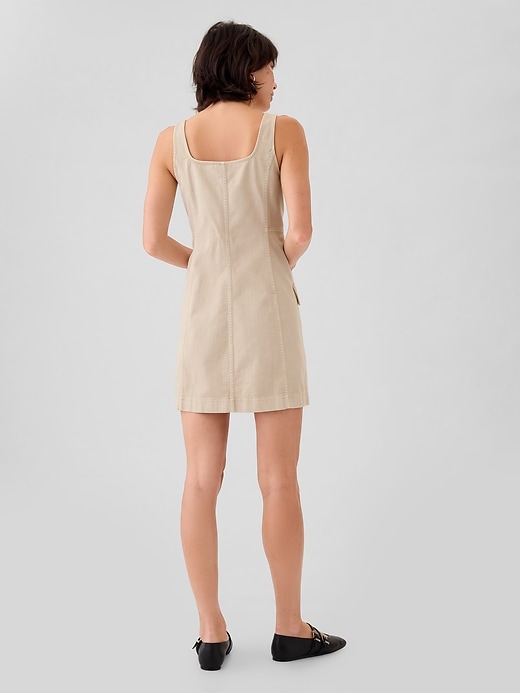 Image number 2 showing, Utility Button Mini Dress