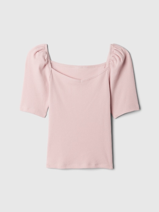 Image number 4 showing, Kids Sweetheart Puff Sleeve Top