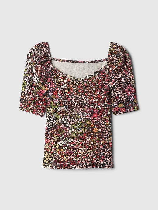 Image number 4 showing, Kids Sweetheart Puff Sleeve Top