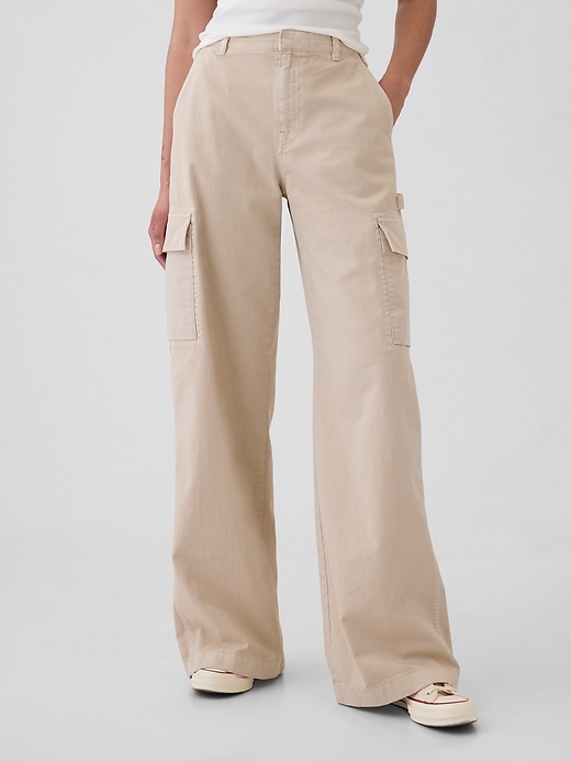 Image number 2 showing, Low Rise Cargo Baggy Khakis