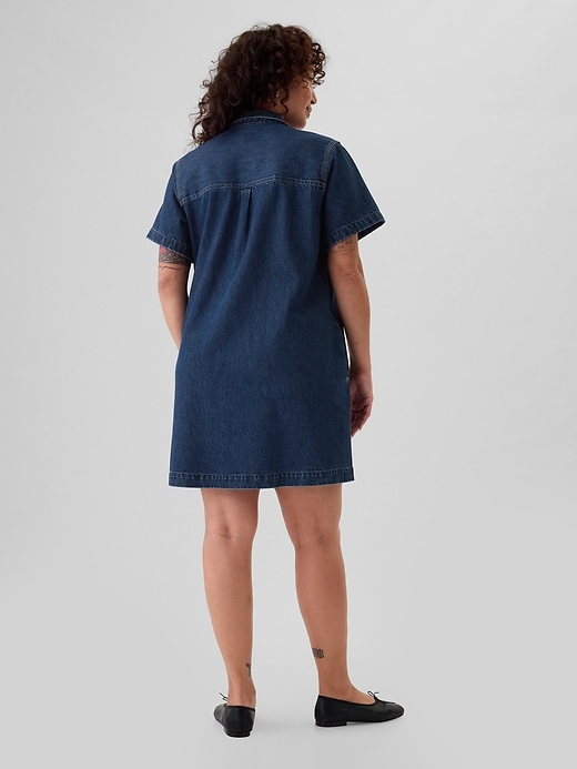 Image number 6 showing, Denim Shift Mini Dress