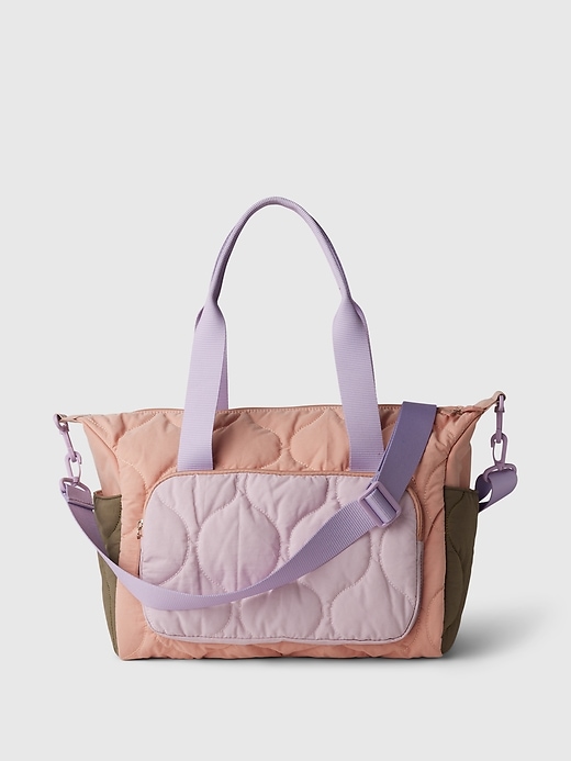 Image number 1 showing, Kids Quilted Weekender Bag