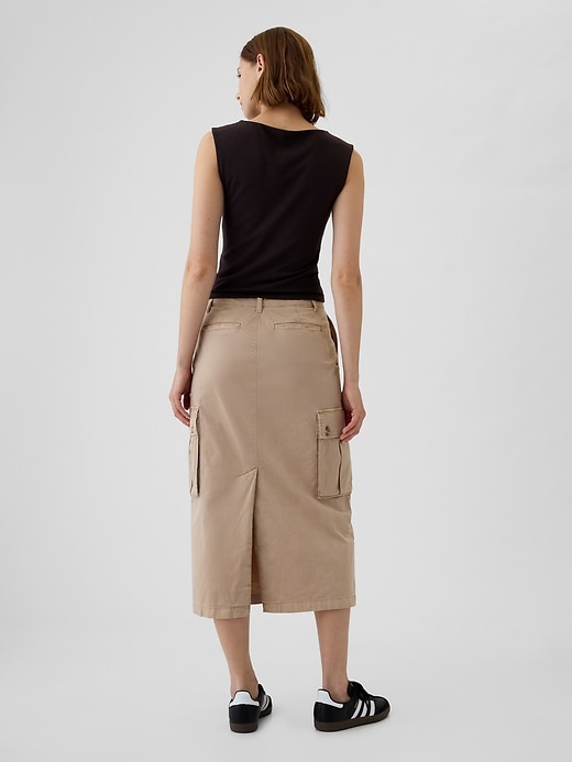 Image number 2 showing, Utility Cargo Midi Skirt