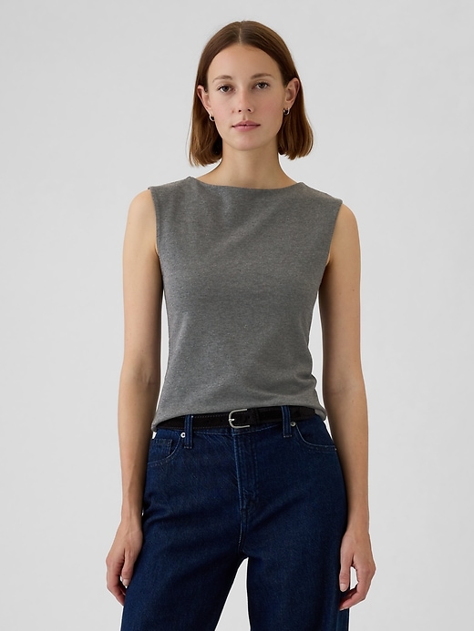 Image number 1 showing, Modern Boatneck Top