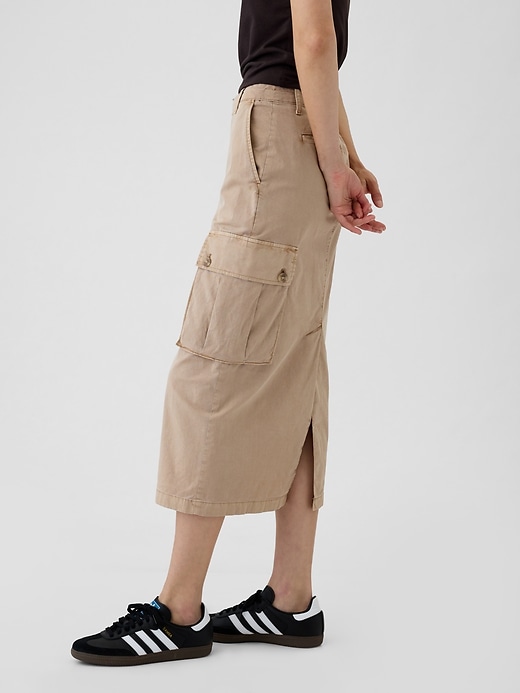 Image number 3 showing, Utility Cargo Midi Skirt