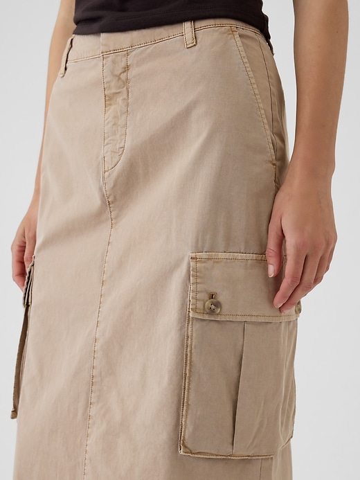 Image number 4 showing, Utility Cargo Midi Skirt