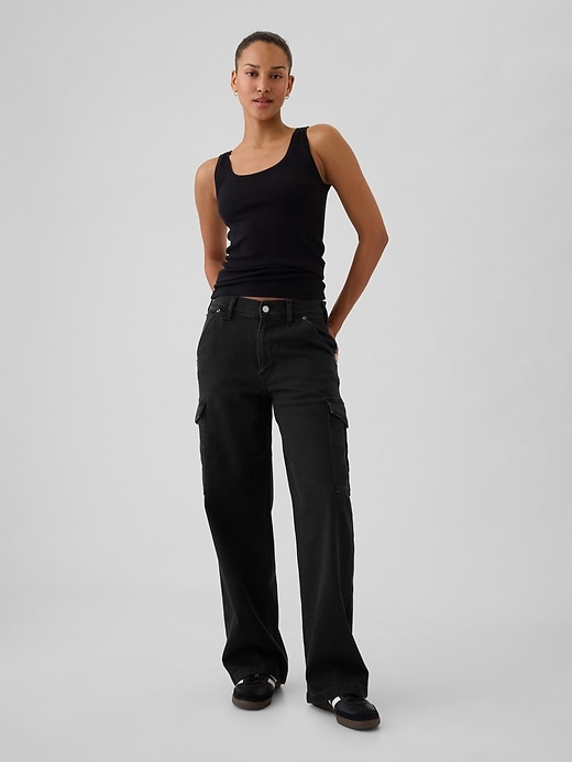 Image number 1 showing, Mid Rise &#39;90s Loose Cargo Jeans