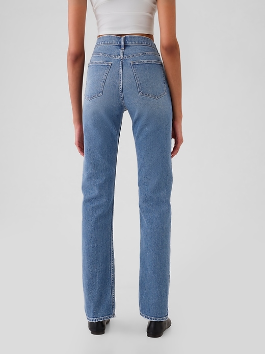 Image number 4 showing, High Rise &#39;90s Straight Jeans
