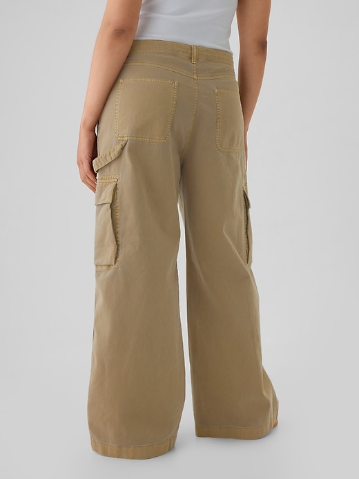 Image number 6 showing, Low Rise Cargo Baggy Khakis