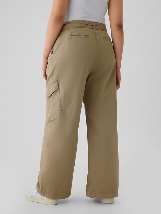Image number 6 showing, High Rise Cargo Baggy Trousers