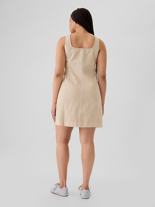 Image number 6 showing, Utility Button Mini Dress
