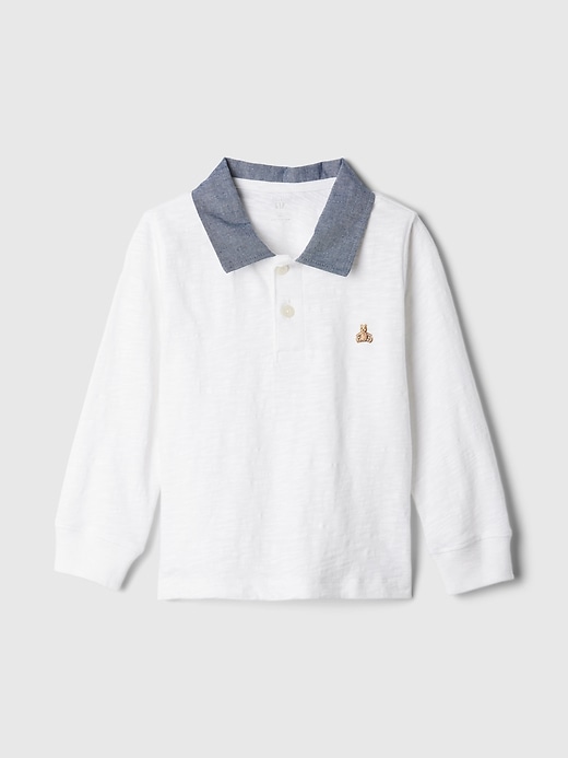 Image number 1 showing, babyGap Chambray Polo Shirt