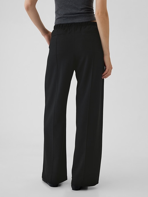 Image number 4 showing, Wide-Leg Seamed Pull-On Pants