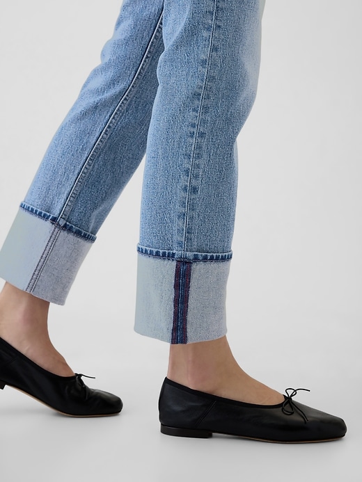 Image number 8 showing, High Rise Cuffed &#39;90s Straight Jeans