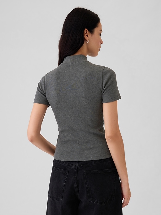 Image number 2 showing, Modern Rib Mockneck T-Shirt