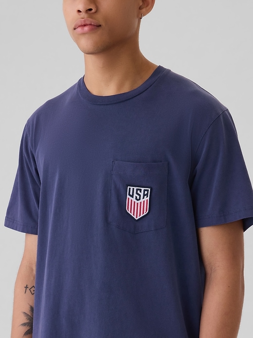 Image number 4 showing, Team USA Graphic Pocket T-Shirt