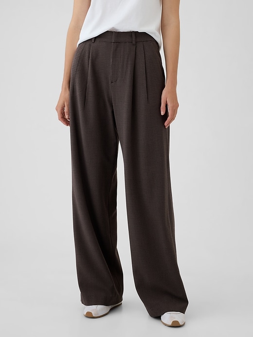 Image number 2 showing, 365 High Rise Brushed Twill Pleated Trousers