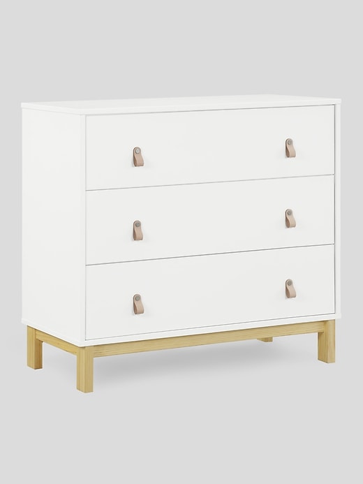 Image number 1 showing, babyGap Legacy 3 Drawer Dresser with Leather Pulls and Interlocking Drawers