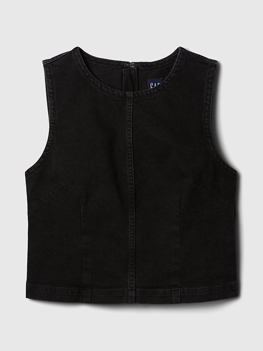 Image number 4 showing, Cropped Denim Shell Tank Top