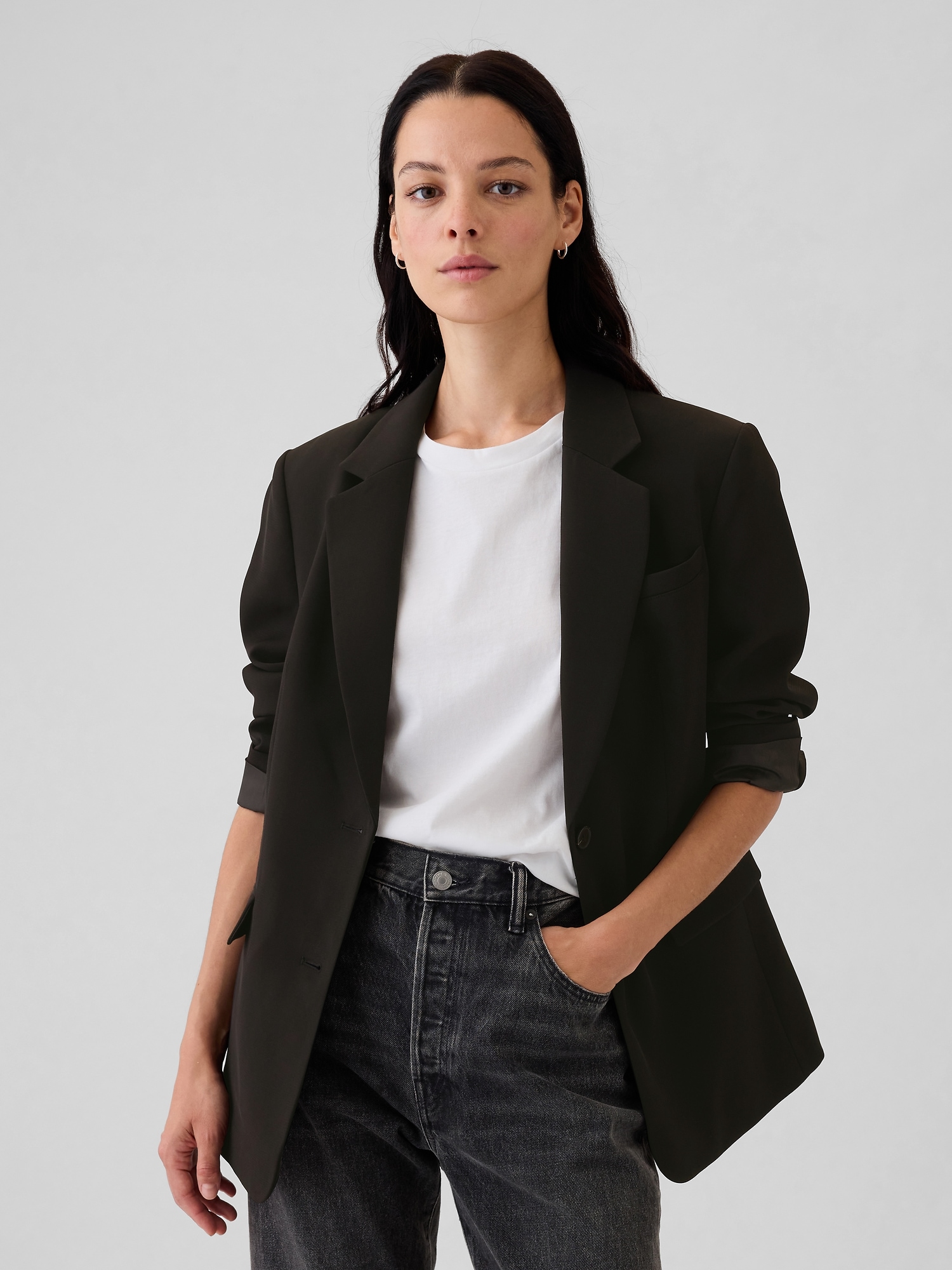 Lightweight blazer womens hotsell