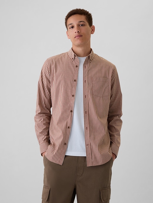 Image number 1 showing, All-Day Poplin Shirt in Standard Fit