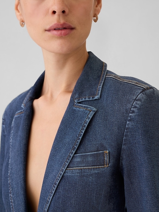 Image number 4 showing, Denim Blazer