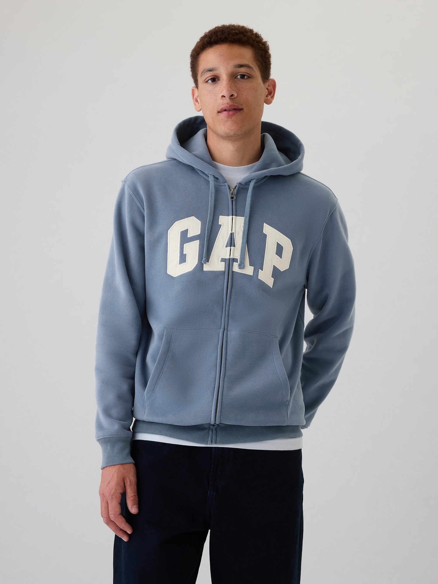 Arch logo zip hoodie online