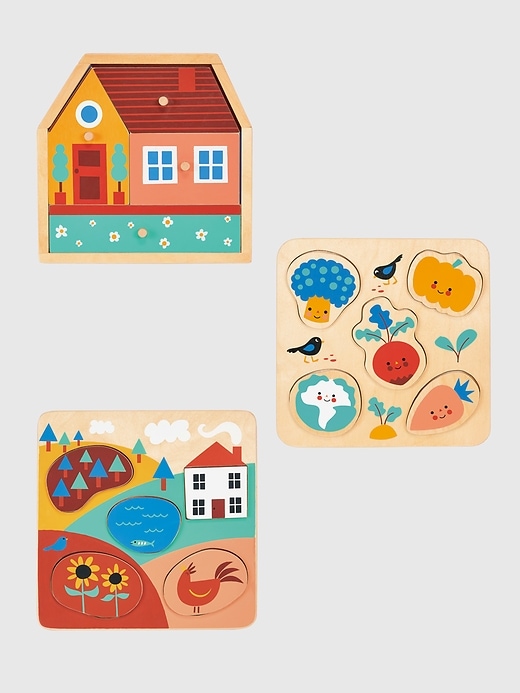 Image number 1 showing, Puzzle Shape Recognition Toddler Toy Bundle