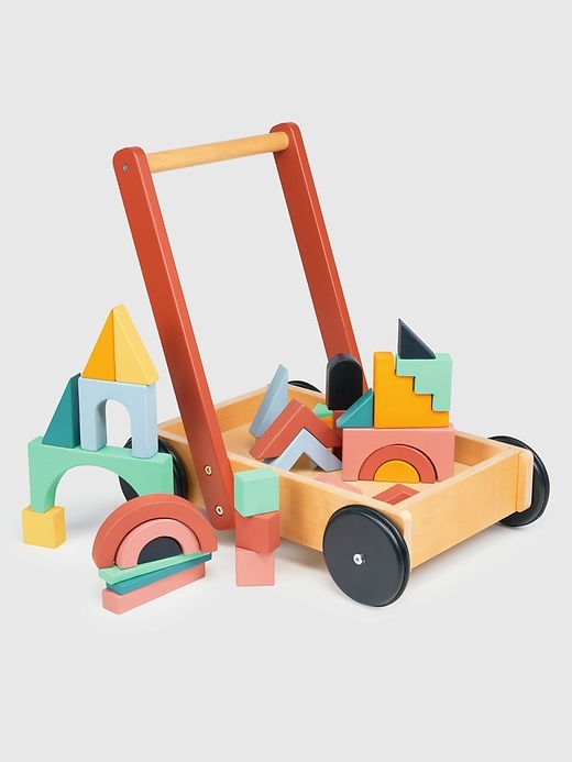 Image number 1 showing, Bambino Block Toddler Trolley Toy