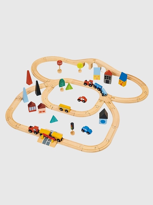 Image number 2 showing, Toddlerville Express Town and Train Toy Set