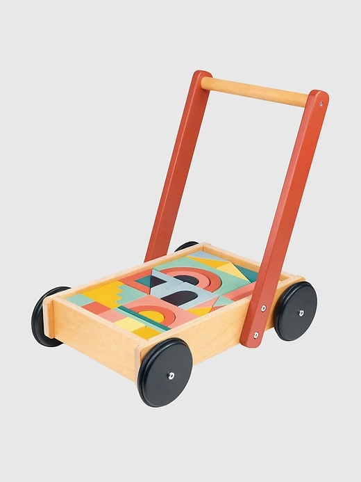 Image number 3 showing, Bambino Block Toddler Trolley Toy