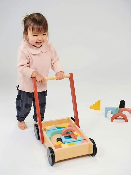 Image number 2 showing, Bambino Block Toddler Trolley Toy