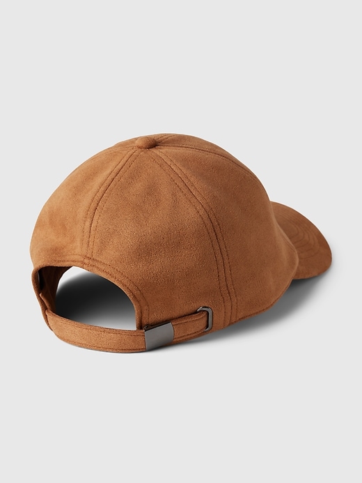 Image number 2 showing, Vegan Suede Baseball Hat