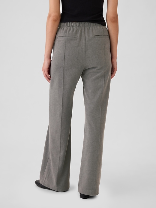 Image number 4 showing, Wide-Leg Seamed Pull-On Pants