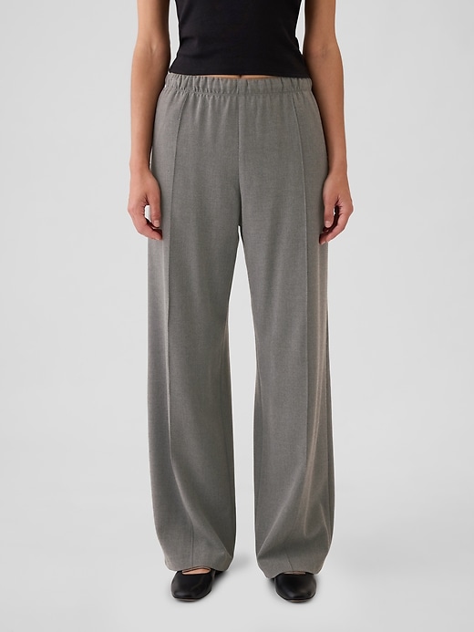 Image number 2 showing, Wide-Leg Seamed Pull-On Pants