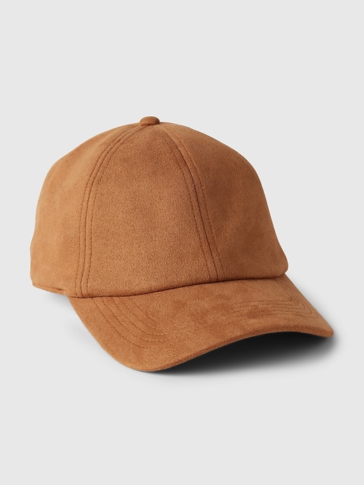 Image number 1 showing, Vegan Suede Baseball Hat