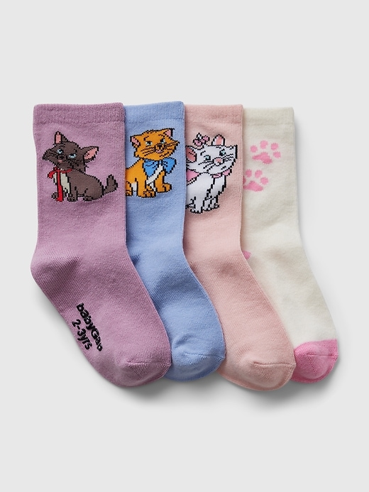 View large product image 1 of 1. Gap × Disney Baby The Aristocats Crew Socks (4-Pack)