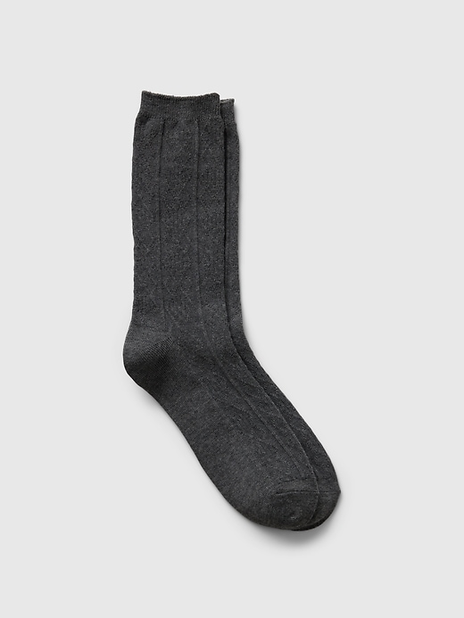 View large product image 1 of 3. Sweater Crew Socks