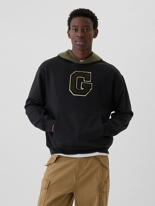 Image number 1 showing, Colorblock Varsity Logo Hoodie