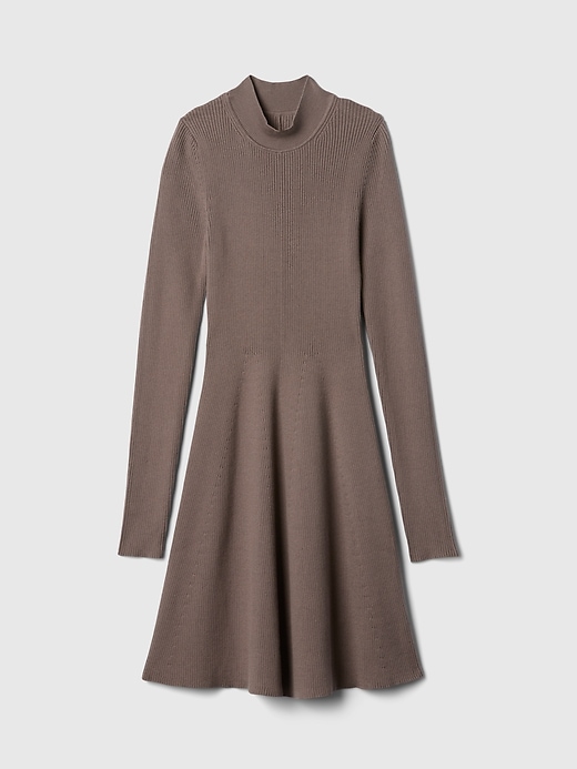 Image number 5 showing, Mockneck Rib Mini Sweater Dress