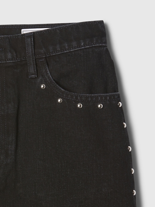 Image number 4 showing, Studded Denim Mini Skirt