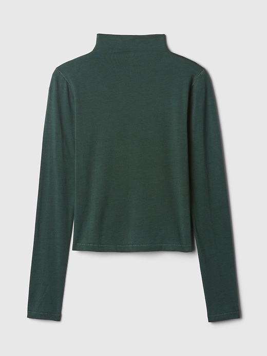 Image number 5 showing, Featherweight Cropped Turtleneck