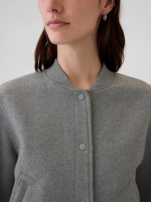 Image number 4 showing, Wool Bomber Jacket