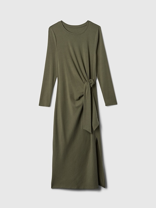 Image number 7 showing, Modern Rib Tie-Knot Midi Dress